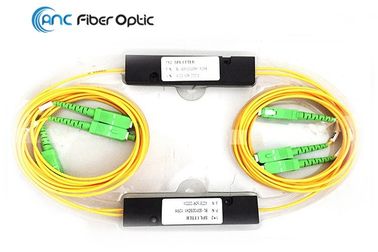 O divisor 1310nm 1550nm do cabo de fibra ótica do único modo Dual acoplador da janela