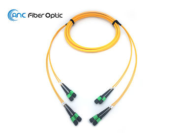 48 manutenção programada 100% da passagem de Interferemeter do conjunto de cabo do tronco da fibra MTP MPO OM3 OM4 OM5 opcional