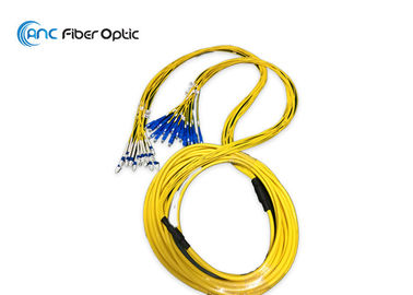 Baixo núcleo 16 do cabo 12 do remendo da fibra ótica da perda de inserção com o conector do SC LC da manutenção programada de 2.0mm