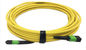 12F 24F MPO à manutenção programada dobro do revestimento OM4 OM3 do cabo de fibra ótica 4.5mm de MPO opcional
