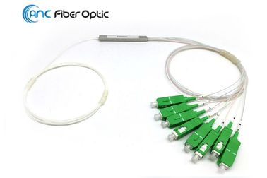 Tubo do divisor 1x8 do acoplador da fibra ótica das redes de PON mini colorido ou branco