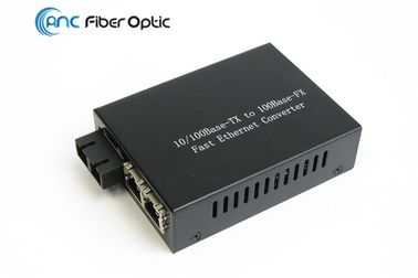 ST 100M duplo rápido FC Por do SC da fibra 1x do conversor 10 dos meios dos ethernet da fibra ao RJ45