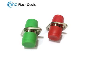 Oval da fibra ótica FC FC/APC do adaptador do alojamento do metal com o tampão de poeira diferente da cor