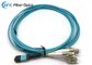 Conjuntos de cabo de fibra ótica de OM3 8F MPO
