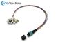Conjunto de cabo do chicote de fios do cabo de fibra ótica 0.9mm de OM3 MPO para a gaveta de MPO