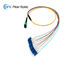 2 medidores de cabo ethernet de fibra ótica, ventilam para fora o homem do conjunto de cabo MPO da fibra a 12 X LC