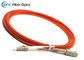 Bens simples do conector do ST do SC FC do milímetro LC do cabo de remendo da fibra ótica do revestimento de PVC de LSZH