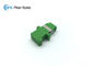 O adaptador do cabo de fibra ótica do alojamento do PC obturador simples do lado do SC flangeou/Flangeless